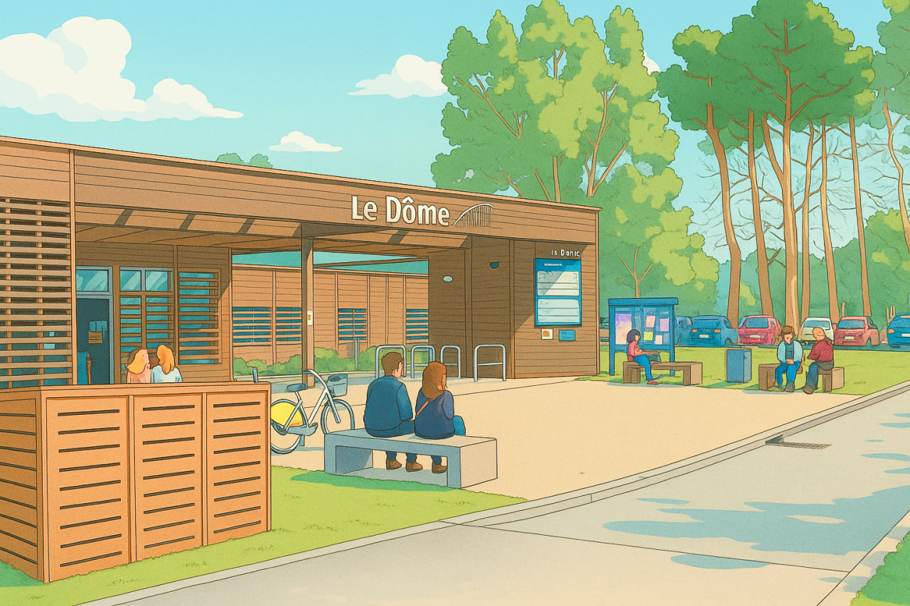 Image d'illustration pour : N°14 - Des abris pour les poubelles du Dôme et de la Maison des solidarités