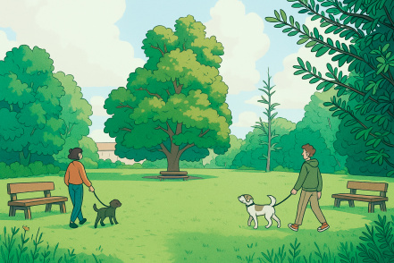 Image d'illustration pour : N°15 - Vrai et grand parc à chiens