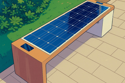 Image d'illustration pour : N°22 - Bancs connectés et solaires pour recharger votre téléphone